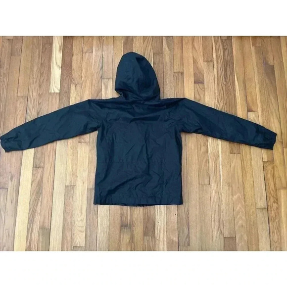 Columbia Hooded Zip Up Fleece Lined Jacket, Kids Black Size L - Picture 5 of 7
